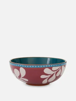 Primark Menaje|Platos, Fuentes Y Boles|Cuenco De Cereales Decorado Con Flores