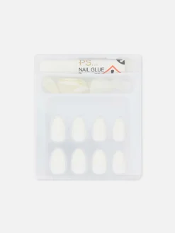 Primark Uñas Postizas|De PS... Uñas Postizas Almendradas Brillantes De PS...