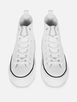 Mujer Primark Calzado Deportivo|Deportivas De Piel Sintética Con Plataforma Plana