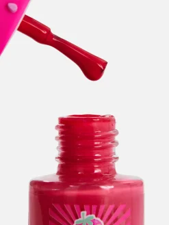 Primark Esmalte De Uñas|Esmalte De Uñas De Fresa Con Perlas Sintéticas