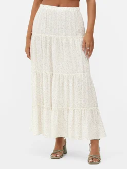 Mujer Primark Faldas|Falda Larga A Capas