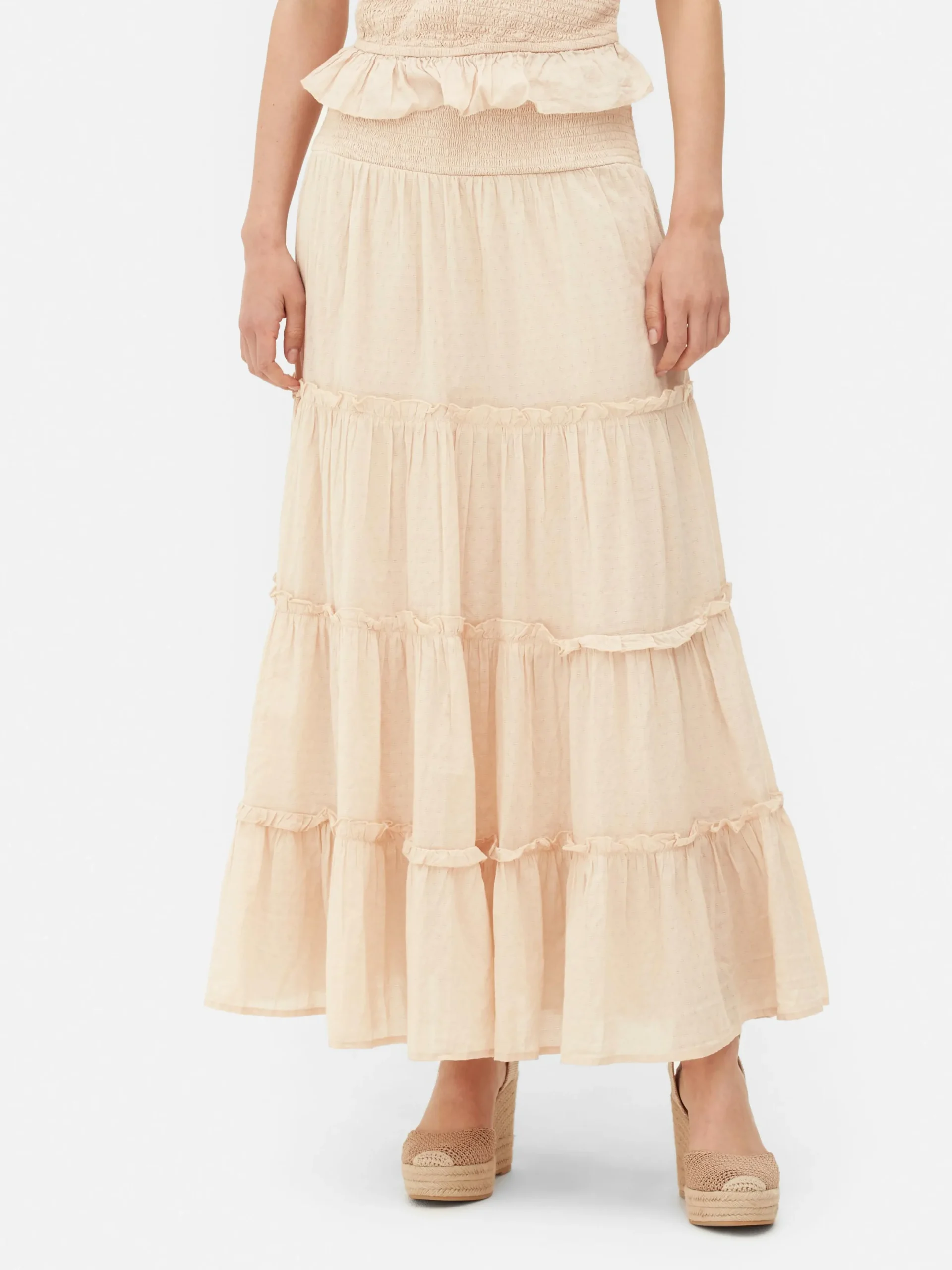 Mujer Primark Faldas|Falda Larga Tipo Prairie De Paula Echevarría