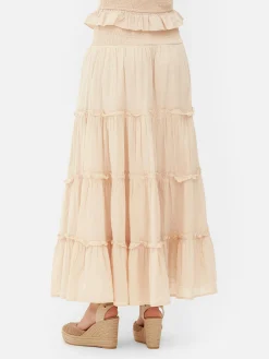 Mujer Primark Faldas|Falda Larga Tipo Prairie De Paula Echevarría