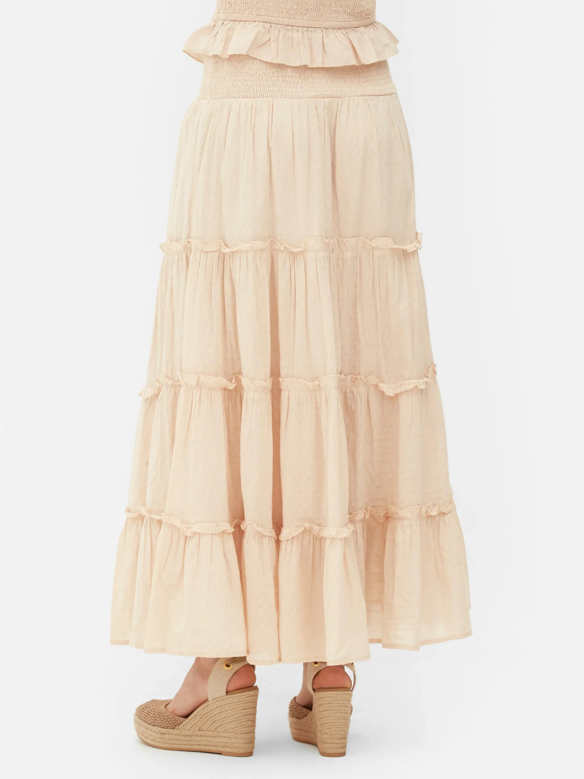 Mujer Primark Faldas|Falda Larga Tipo Prairie De Paula Echevarría