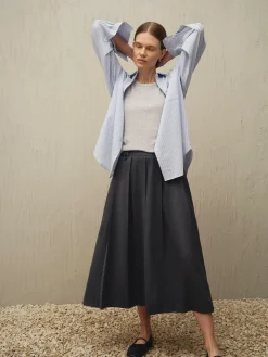 Mujer Primark Faldas|Falda Midi Plisada De The Edit