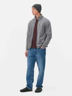 Hombre Primark Abrigos Y Chaquetas|Forro Polar Con Cremallera Y Cuello Chimenea