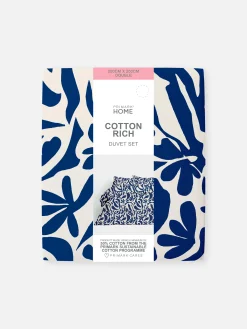 Primark Fundas De Edredón Y Sets|Funda Nórdica Con Hojas Abstractas Para Cama Doble