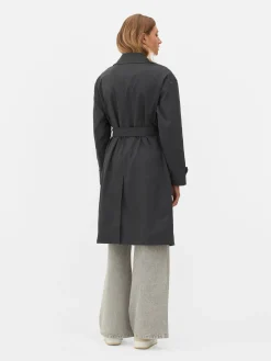 Mujer Primark Abrigos Y Chaquetas|Gabardina De Doble Botonadura Con Cinturón