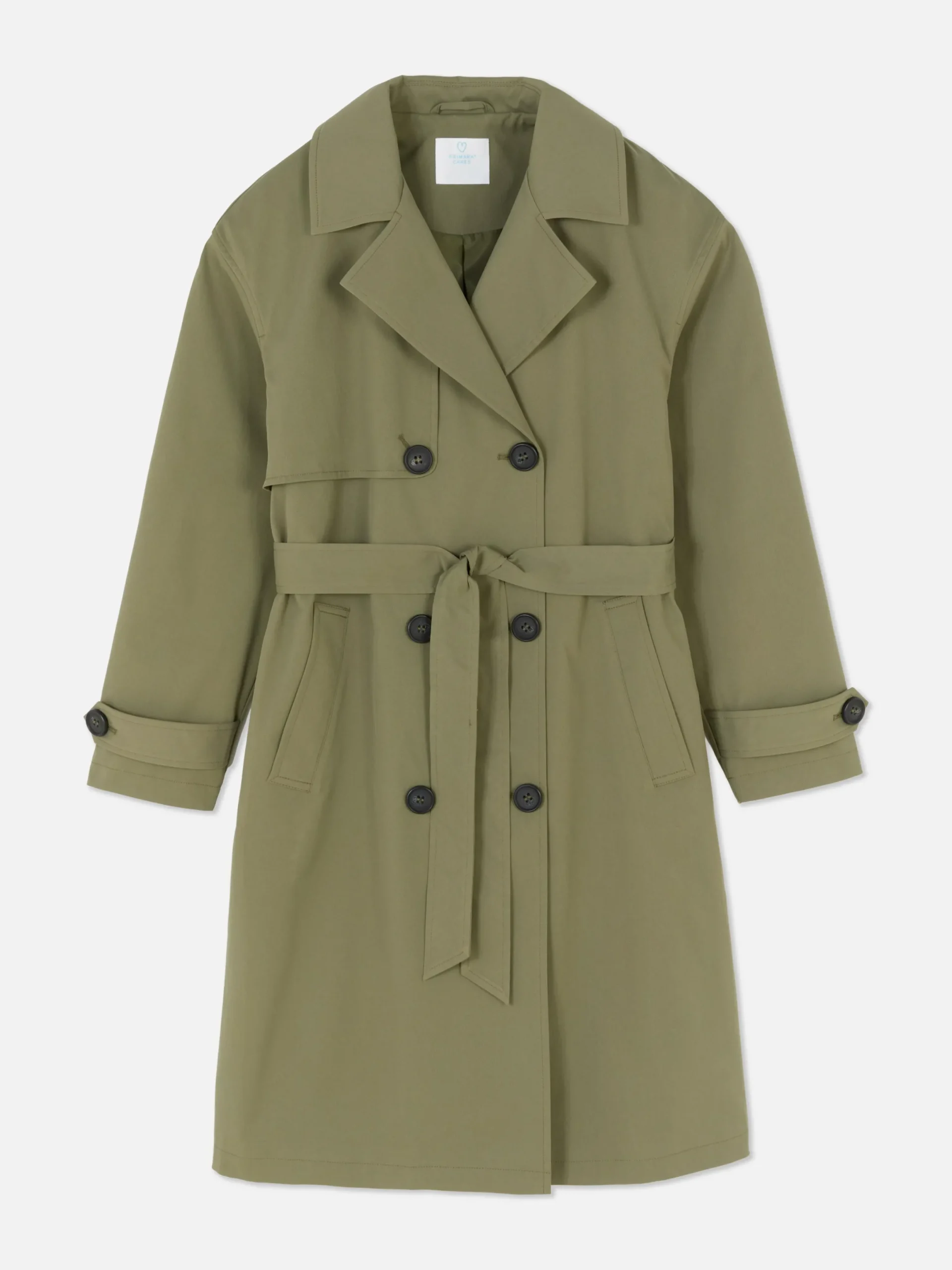 Mujer Primark Abrigos Y Chaquetas|Gabardina De Doble Botonadura Con Cinturón