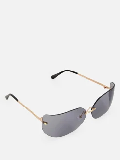 Mujer Primark Gafas De Sol|Gafas De Sol De Montura Invisible Curva De Rita Ora
