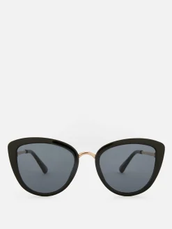 Mujer Primark Gafas De Sol|Gafas De Sol Estilo Ojos De Gato Con Ribete Metálico