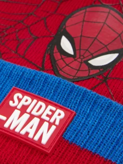 Niños Primark Gorros, Sombreros, Guantes Y Bufandas|Gorro De Punto Con Pompón De Spiderman De Marvel