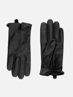 Hombre Primark Sombreros, Guantes Y Bufandas|Guantes De Cuero Básicos