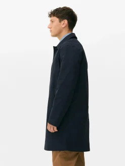 Hombre Primark Abrigos Y Chaquetas|Impermeable Largo Con Botonadura Sencilla