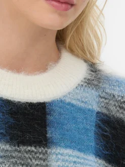 Mujer Primark Jerseys Y Cárdigans|Jersey A Cuadros Con Acabado Cepillado De Rita Ora