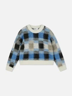 Mujer Primark Jerseys Y Cárdigans|Jersey A Cuadros Con Acabado Cepillado De Rita Ora