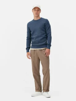 Hombre Primark Jerseys Y Cárdigans|Jersey Acanalado Con Cuello Redondo