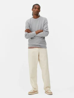 Hombre Primark Jerseys Y Cárdigans|Jersey Acanalado Con Cuello Redondo