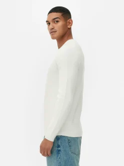 Hombre Primark Jerseys Y Cárdigans|Jersey Acanalado Con Cuello Redondo