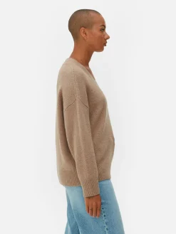 Mujer Primark Jerseys Y Cárdigans|Jersey Con Cuello De Pico