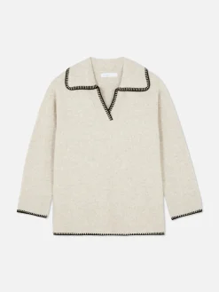 Mujer Primark Jerseys Y Cárdigans|Jersey Con Cuello Pespunteado