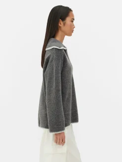 Mujer Primark Jerseys Y Cárdigans|Jersey Con Cuello Pespunteado