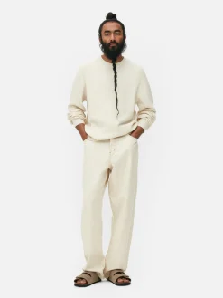 Hombre Primark Jerseys Y Cárdigans|Jersey De Cuello Redondo En Punto Esterilla