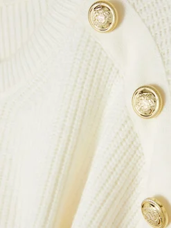 Mujer Primark Jerseys Y Cárdigans|Jersey De Cuello Redondo Con Botones Decorativos