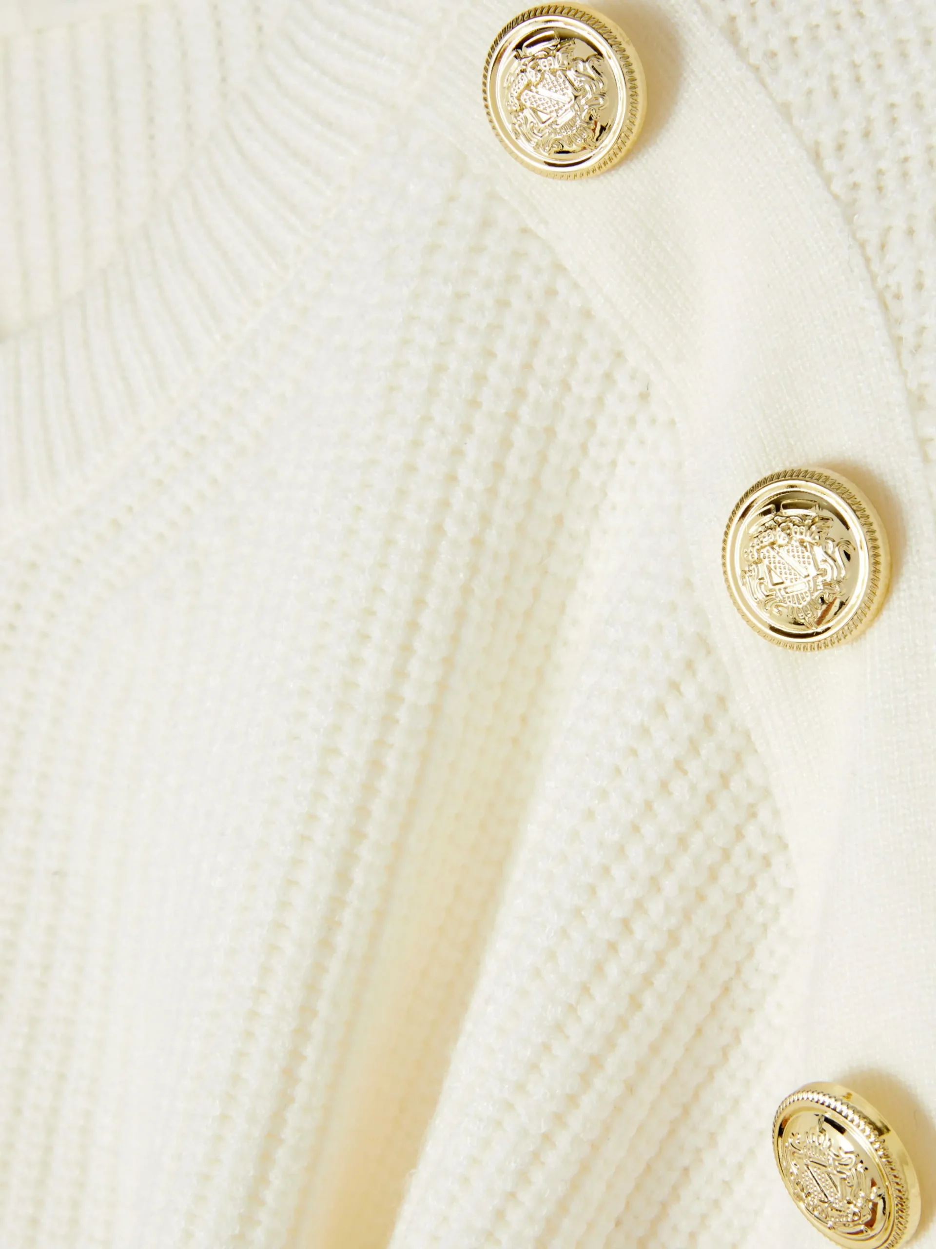 Mujer Primark Jerseys Y Cárdigans|Jersey De Cuello Redondo Con Botones Decorativos