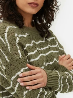 Mujer Primark Jerseys Y Cárdigans|Jersey De Cuello Redondo Y Punto Abierto