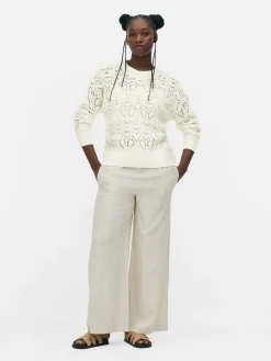 Mujer Primark Jerseys Y Cárdigans|Jersey De Cuello Redondo Y Punto Abierto