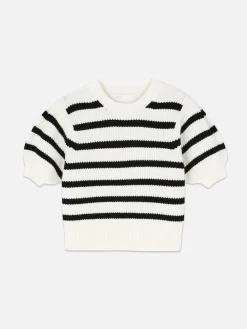 Mujer Primark Jerseys Y Cárdigans|Jersey De Manga Abombada A Rayas