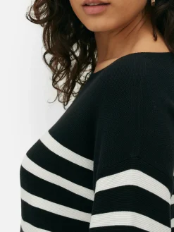 Mujer Primark Jerseys Y Cárdigans|Jersey De Manga Larga Con Cuello Barco