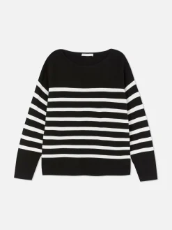 Mujer Primark Jerseys Y Cárdigans|Jersey De Manga Larga Con Cuello Barco