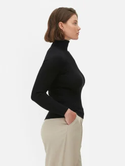 Mujer Primark Jerseys Y Cárdigans|Jersey De Punto Acanalado Y Cuello Vuelto