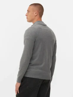 Hombre Primark Jerseys Y Cárdigans|Jersey De Punto Con Media Cremallera