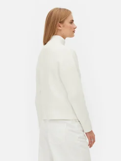 Mujer Primark Jerseys Y Cárdigans|Jersey De Punto Con Media Cremallera