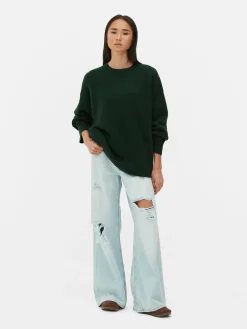 Mujer Primark Jerseys Y Cárdigans|Jersey De Punto Con Puños Ajustados