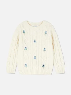 Niños Primark Jerseys Y Cárdigans|Jersey De Punto De Ochos Con Flores Bordadas