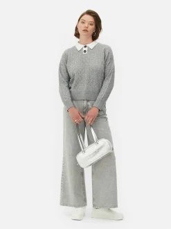 Mujer Primark Jerseys Y Cárdigans|Jersey De Punto De Ochos Con Cuello