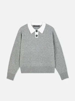 Mujer Primark Jerseys Y Cárdigans|Jersey De Punto De Ochos Con Cuello