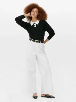 Mujer Primark Jerseys Y Cárdigans|Jersey De Punto De Ochos Con Cuello