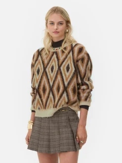 Mujer Primark Jerseys Y Cárdigans|Jersey De Punto De Rombos De Rita Ora