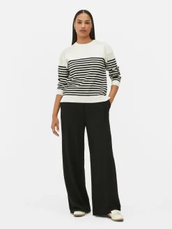 Mujer Primark Jerseys Y Cárdigans|Jersey De Punto Fino Con Cuello Redondo