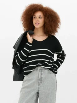 Mujer Primark Jerseys Y Cárdigans|Jersey De Punto Fino Con Cuello De Pico