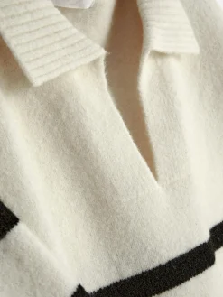 Mujer Primark Jerseys Y Cárdigans|Jersey De Rayas Con Cuello Tipo Polo