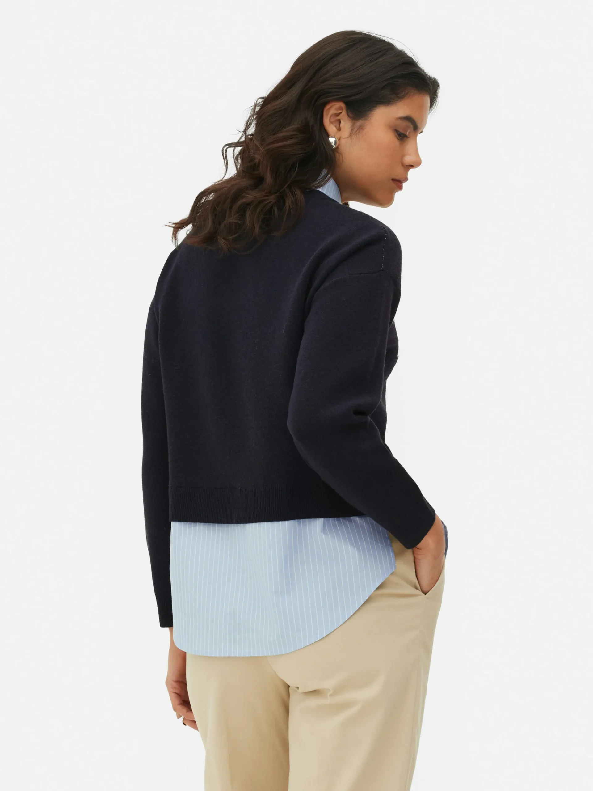 Mujer Primark Jerseys Y Cárdigans|Jersey Y Camisa De Punto Con Eslogan Dos En Uno