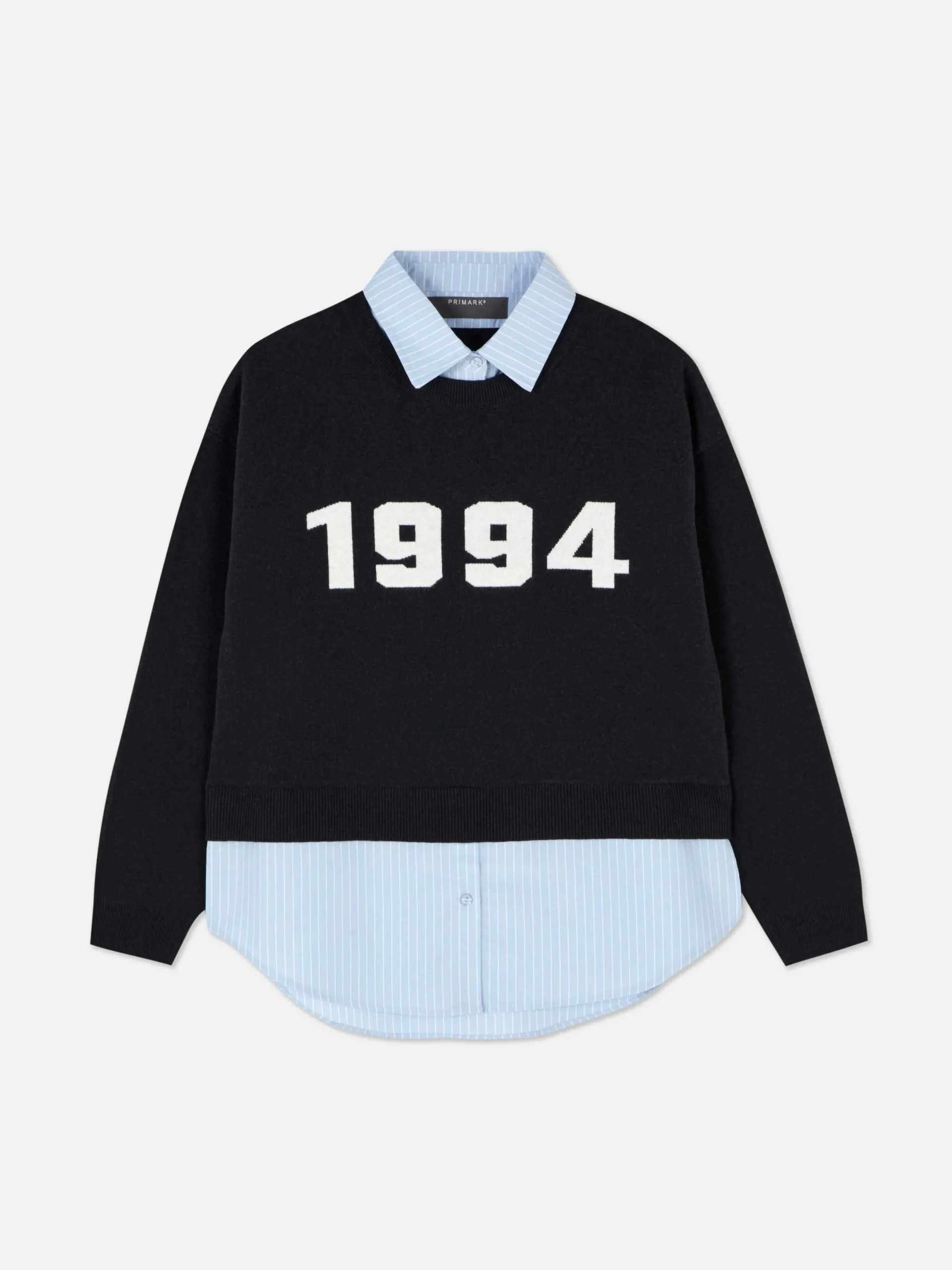 Mujer Primark Jerseys Y Cárdigans|Jersey Y Camisa De Punto Con Eslogan Dos En Uno