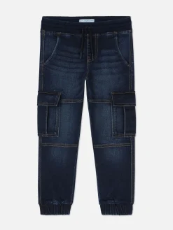 Niños Primark Vaqueros|Joggers Cargo En Tejido Vaquero