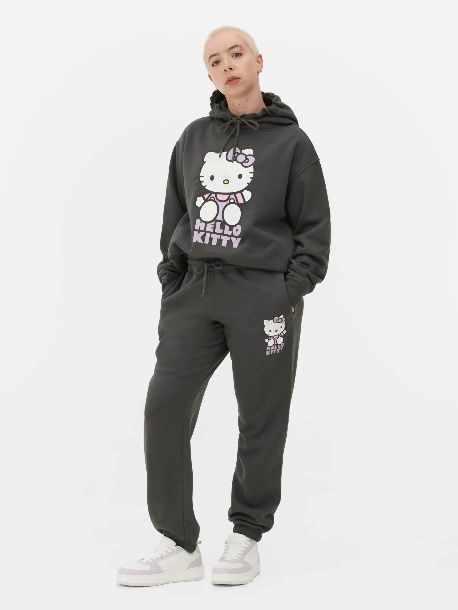 Mujer Primark Pantalones De Chándal|Joggers Con Bajos Ajustados De Hello Kitty